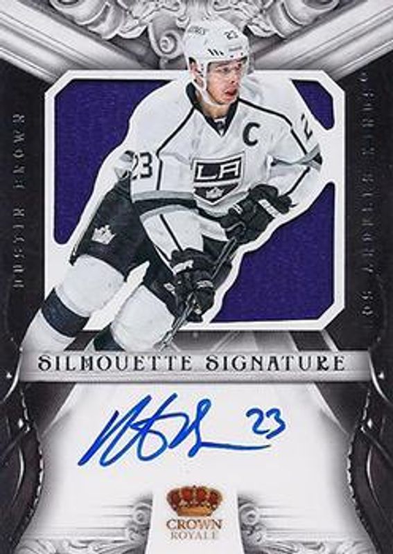Dustin Brown 2012 Panini Rookie Anthology #29 Crown Royale Silhouette Signatures RAW