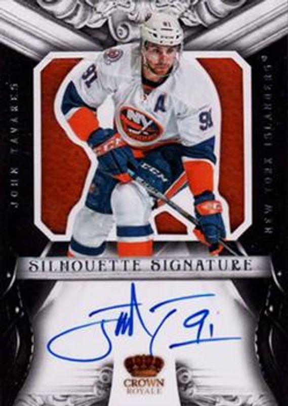 John Tavares 2012 Panini Rookie Anthology #30 Crown Royale Silhouette Signatures RAW