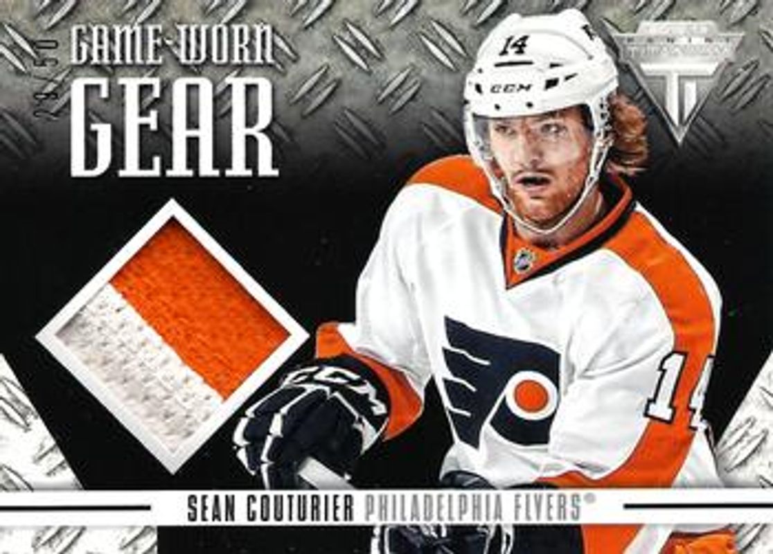 Sean Couturier 2012 Panini Rookie Anthology #GG-CO Titanium Game worn Gear Prime /50 RAW