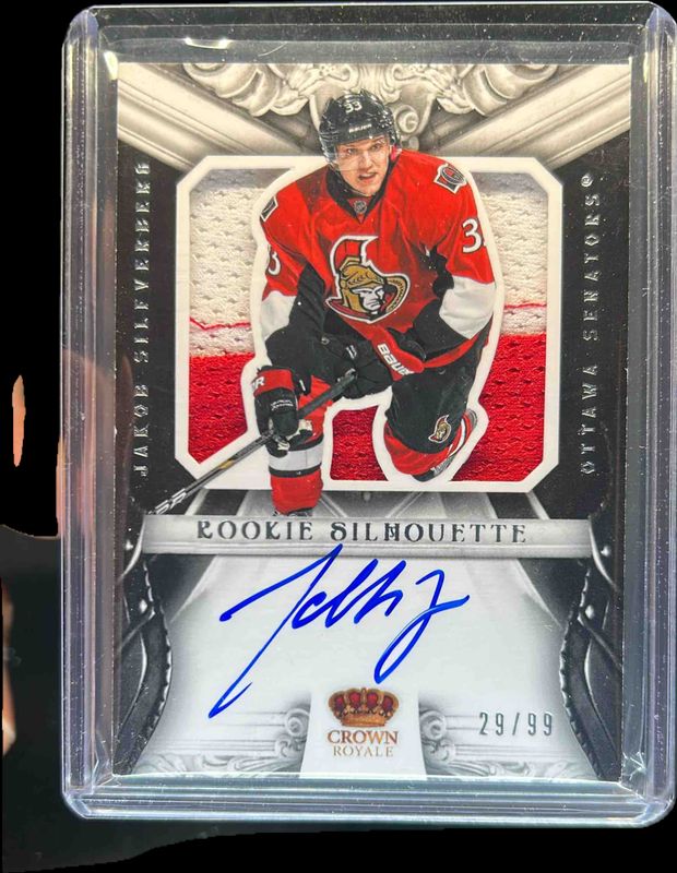 Jakob Silfverberg 2012 Panini Rookie Anthology #50 Crown Royale Rookie Silhouette Prime /99 RAW