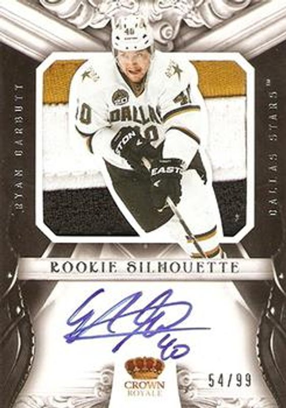 Ryan Garbutt 2012 Panini Rookie Anthology #78 Crown Royale Rookie Silhouette Prime /99 RAW