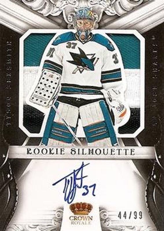 Tyson Sexsmith 2012 Panini Rookie Anthology #83 Crown Royale Rookie Silhouette Prime /99 RAW