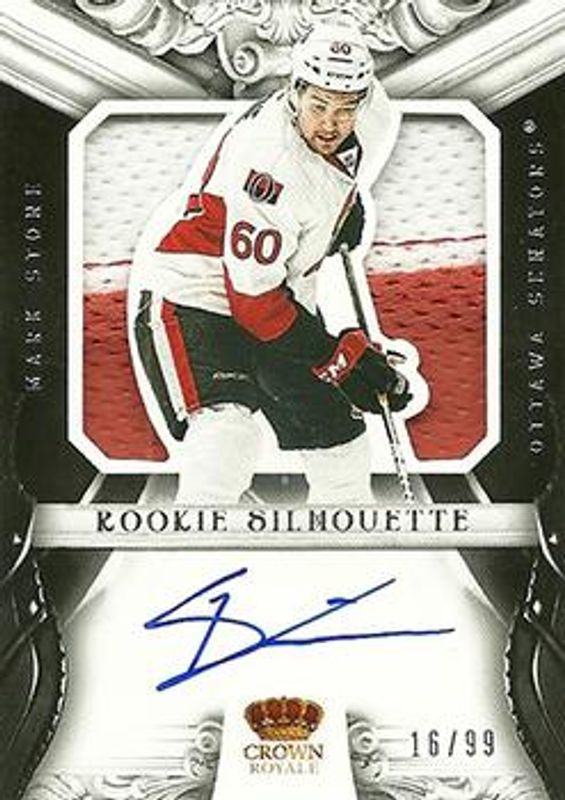 Mark Stone 2012 Panini Rookie Anthology #77 Crown Royale Rookie Silhouette Prime /99 RAW