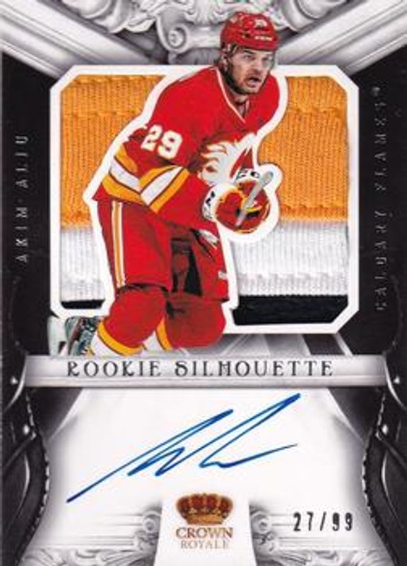 Akim Aliu 2012 Panini Rookie Anthology #53 Crown Royale Rookie Silhouette Prime /99 RAW