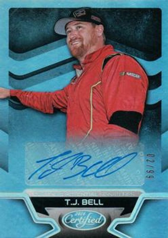 2016 Certified NASCAR #CP-TB Certified Potential Signatures - Mirror Silver /99
