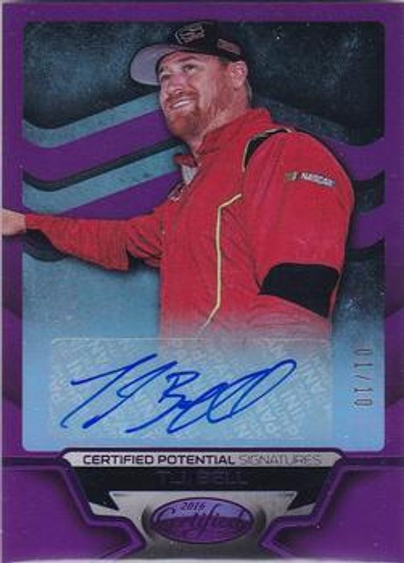 2016 Certified NASCAR #CP-TB Certified Potential Signatures - Mirror Purple /10
