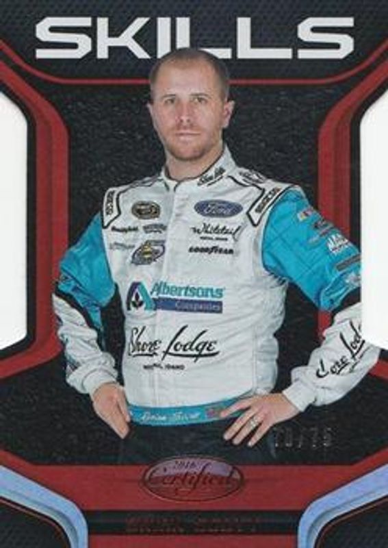 2016 Certified NASCAR #S20 Skills - Mirror Red /75