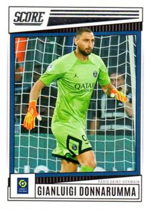 Gianluigi Donnarumma 2022 Score Ligue 1 Uber Eats #143 Base RAW