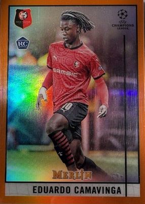 2020 Topps Merlin Chrome UEFA Champions League #20 Orange Refractor /25