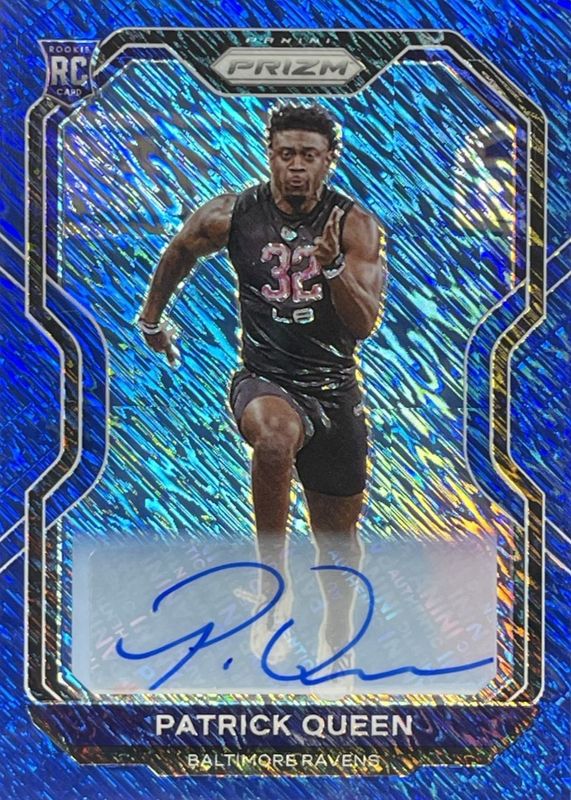 2020 Prizm #381 Rookie Autographs - Blue Shimmer /25