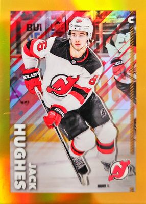 2022 Topps Chrome NHL Sticker Collection #295 Gold Refractor /50