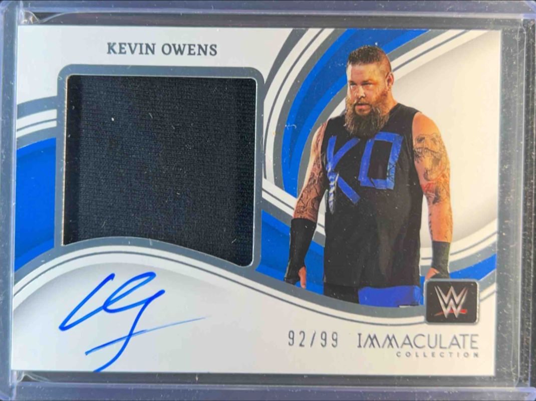 Kevin Owens 2023 Immaculate #PM-KOW Premium Memorabilia Autographs /99 RAW