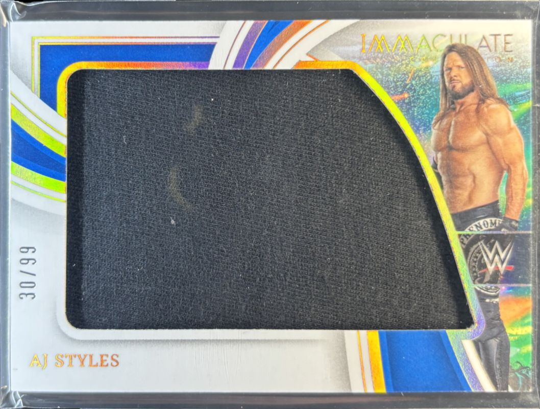 AJ Styles 2023 Immaculate #IM-AJS The Immaculate Standard /99 RAW