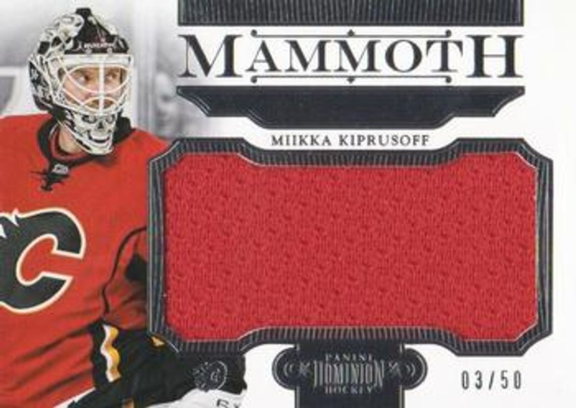 2013 Dominion #M-MK Mammoth Jerseys /50