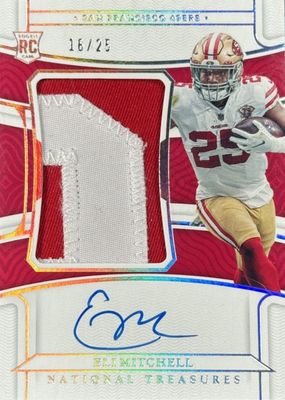 2021 National Treasures #204 Rookie Patch Auto - Holo Silver /25