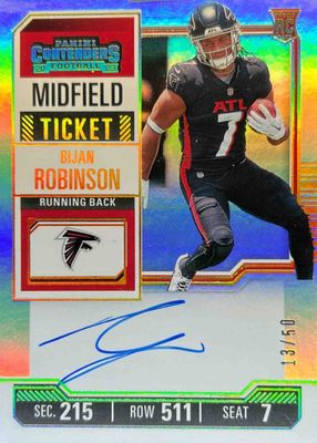 2023 Contenders #103 Rookie Ticket Auto - Midfield Ticket /50