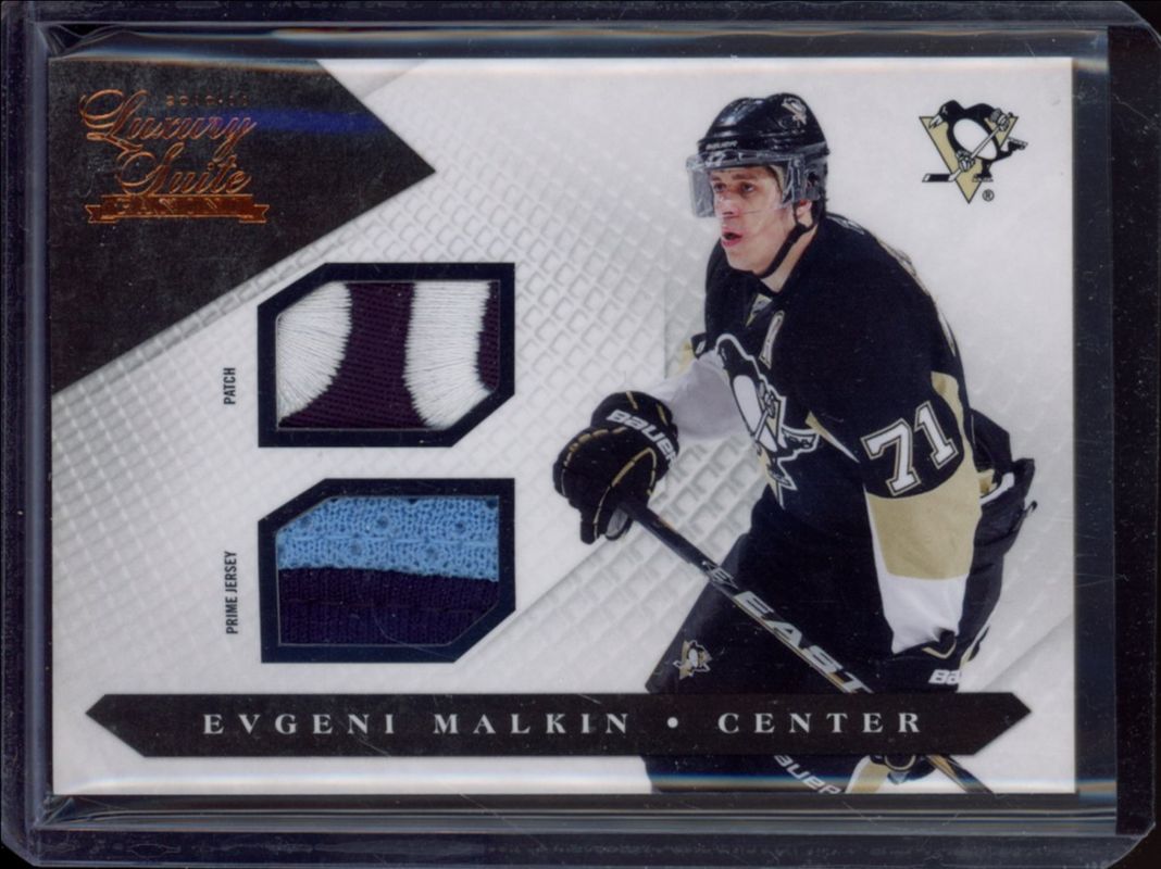 Evgeni Malkin 2010 Panini Luxury Suite #58 Prime Patches /20 RAW