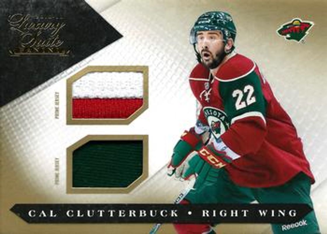 Cal Clutterbuck 2010 Panini Luxury Suite #35 Jerseys Prime - Gold /10 RAW
