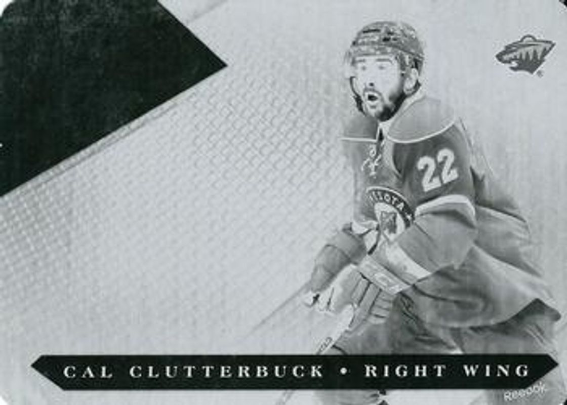 Cal Clutterbuck 2010 Panini Luxury Suite #35 Printing Plate Black /1 RAW