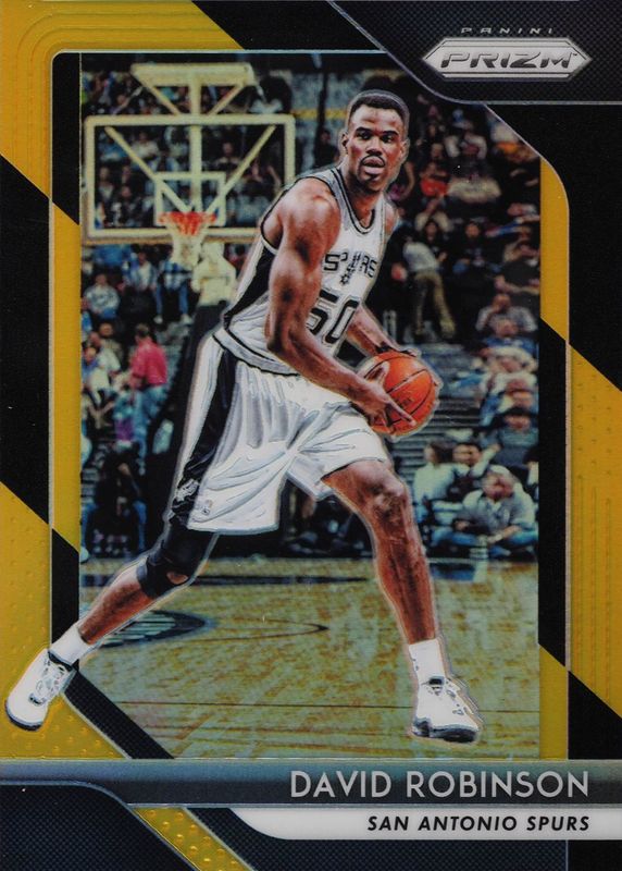 David Robinson 2018 Prizm #195 Black Gold /5 RAW