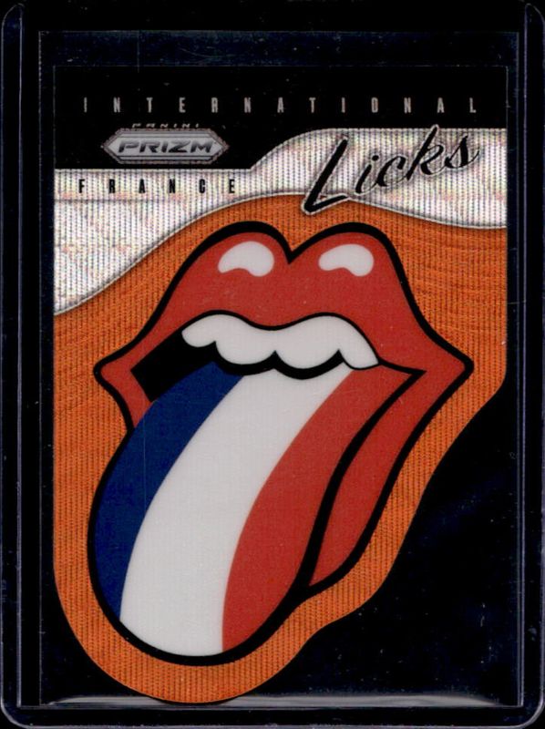 2025 Prizm Rolling Stones #8 International Licks Die-Cut - Orange Wave /199