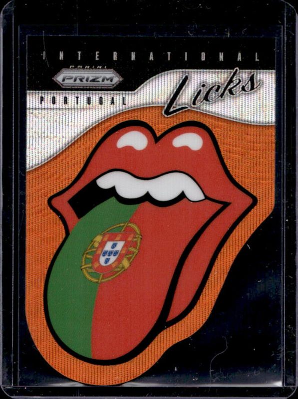 2025 Prizm Rolling Stones #16 International Licks Die-Cut - Orange Wave /199