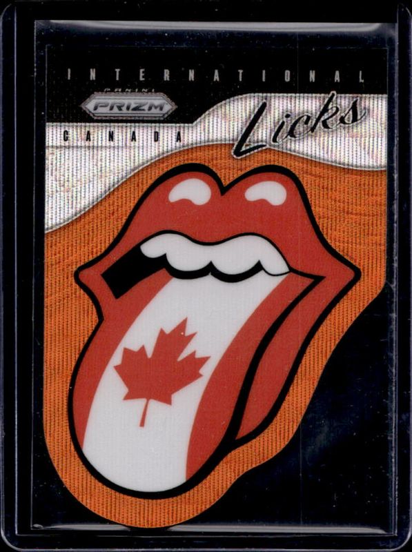 2025 Prizm Rolling Stones #12 International Licks Die-Cut - Orange Wave /199