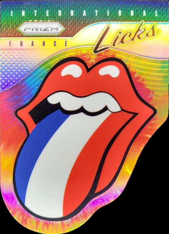 2025 Prizm Rolling Stones #8 International Licks Die-Cut - Tie-Dye /49