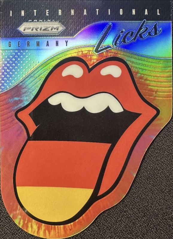2025 Prizm Rolling Stones #6 International Licks Die-Cut - Tie-Dye /49