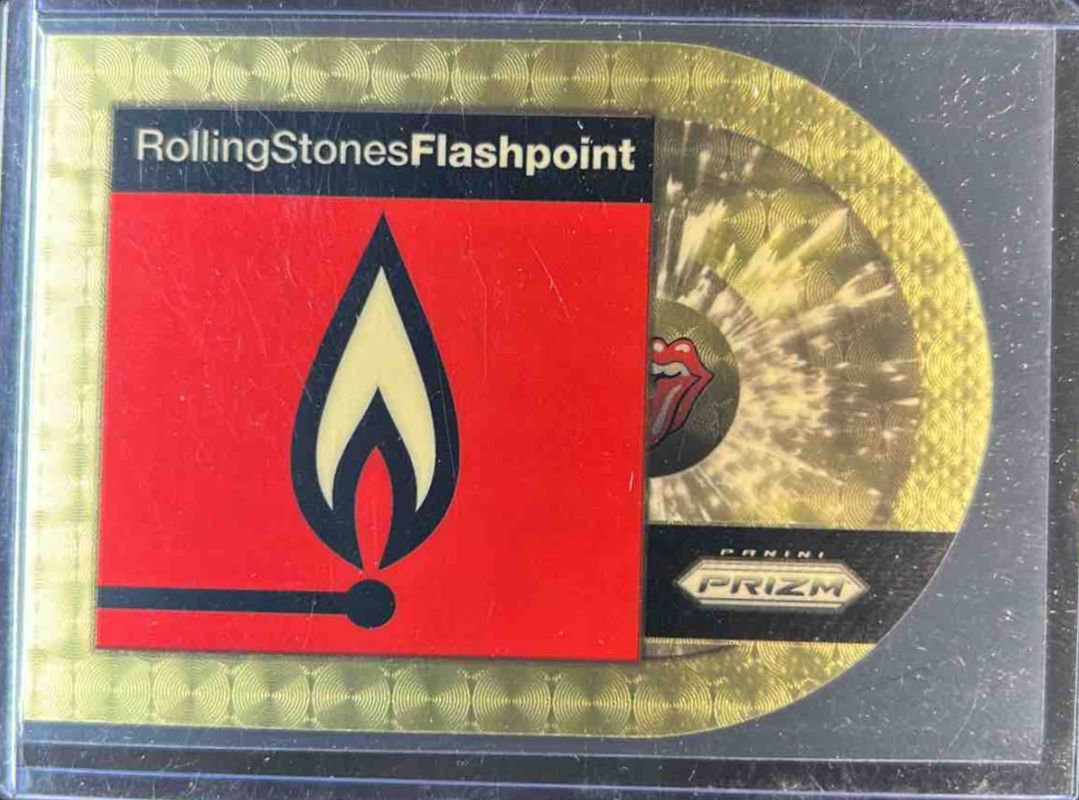 2025 Prizm Rolling Stones #36 Albums Die-Cut - Gold Vinyl /5