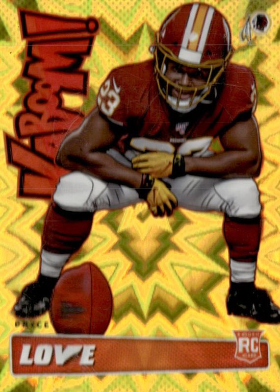 Bryce Love 2019 Absolute #K-BL2 Kaboom! - Gold (Retail) /10 Rookie RAW