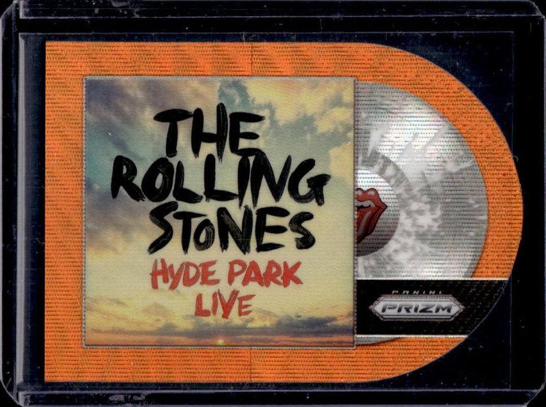 2025 Prizm Rolling Stones #48 Albums Die-Cut - Orange Wave /199