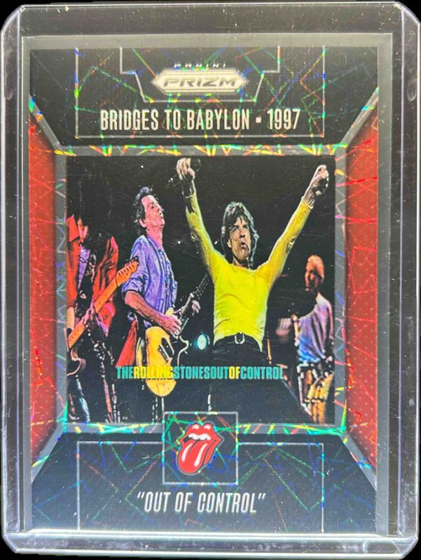 2025 Prizm Rolling Stones #38 Singles Artwork - Black Finite /1