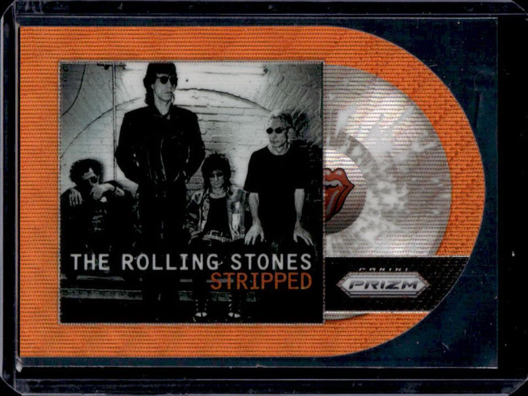 2025 Prizm Rolling Stones #37 Albums Die-Cut - Orange Wave /199