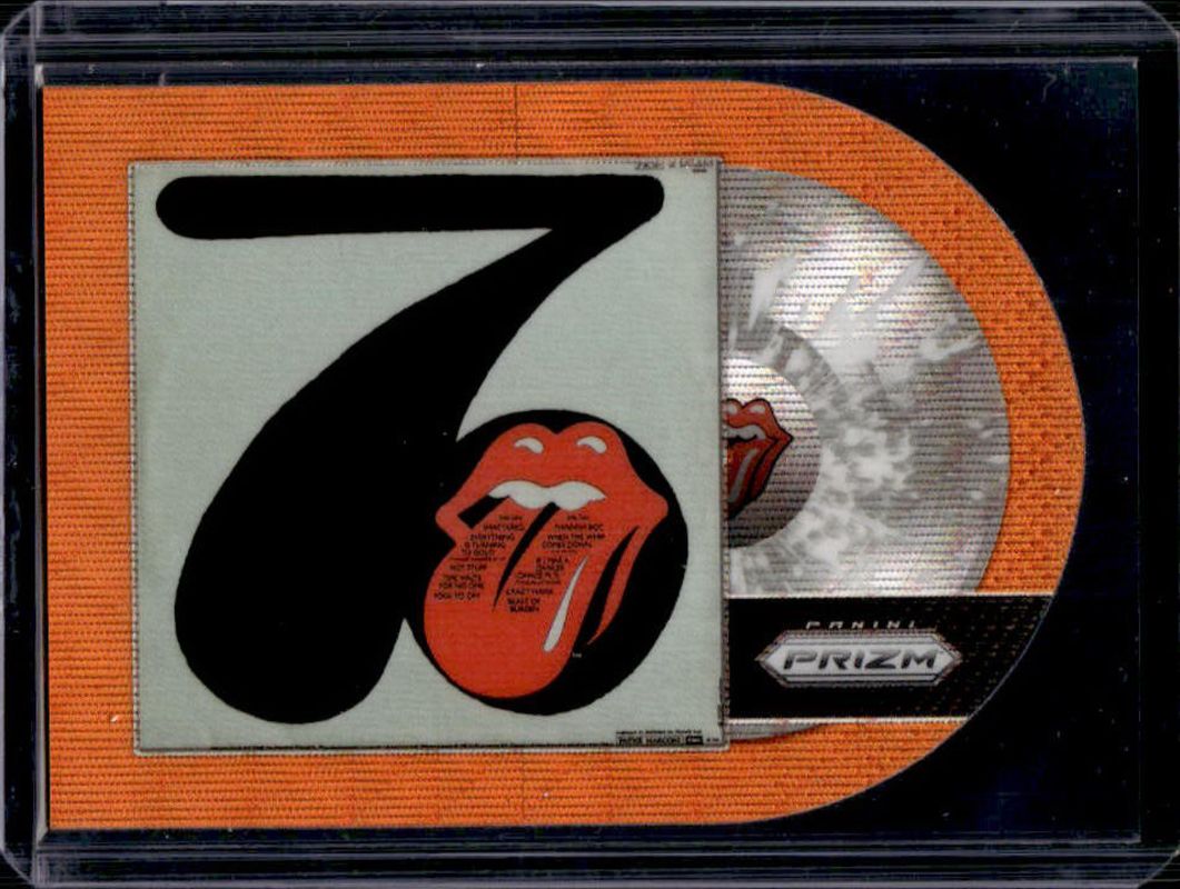 2025 Prizm Rolling Stones #49 Albums Die-Cut - Orange Wave /199