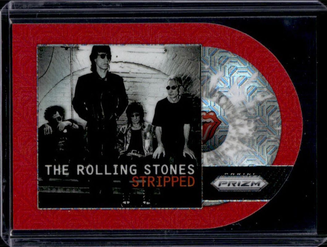 2025 Prizm Rolling Stones #37 Albums Die-Cut - Red Mojo /99