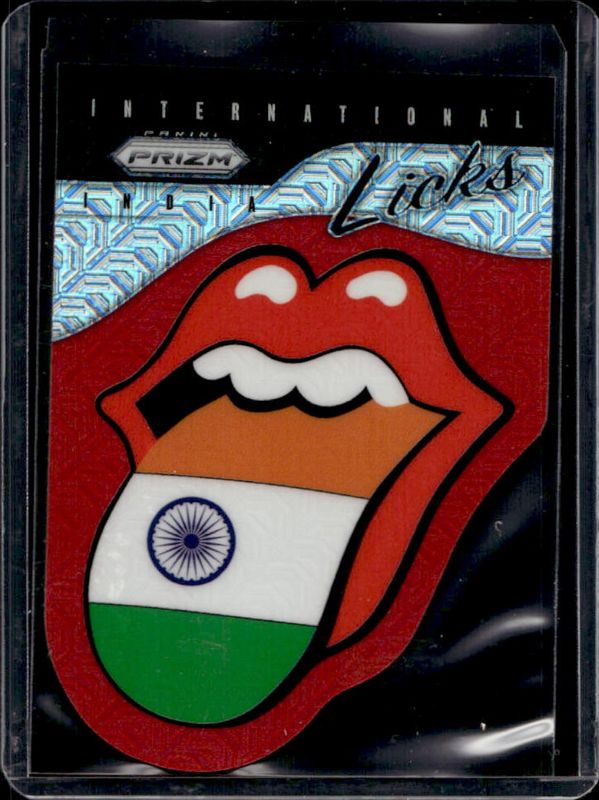 2025 Prizm Rolling Stones #1 International Licks Die-Cut - Red Mojo /99