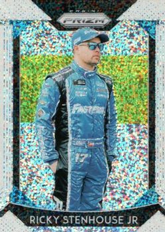 2019 Prizm NASCAR #14 White Sparkles (Promo)