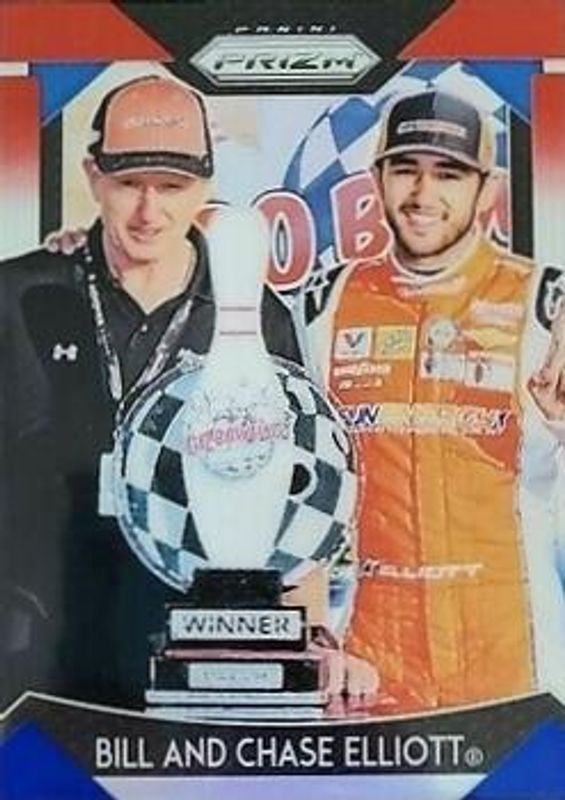 2019 Prizm NASCAR #7b Red White Blue