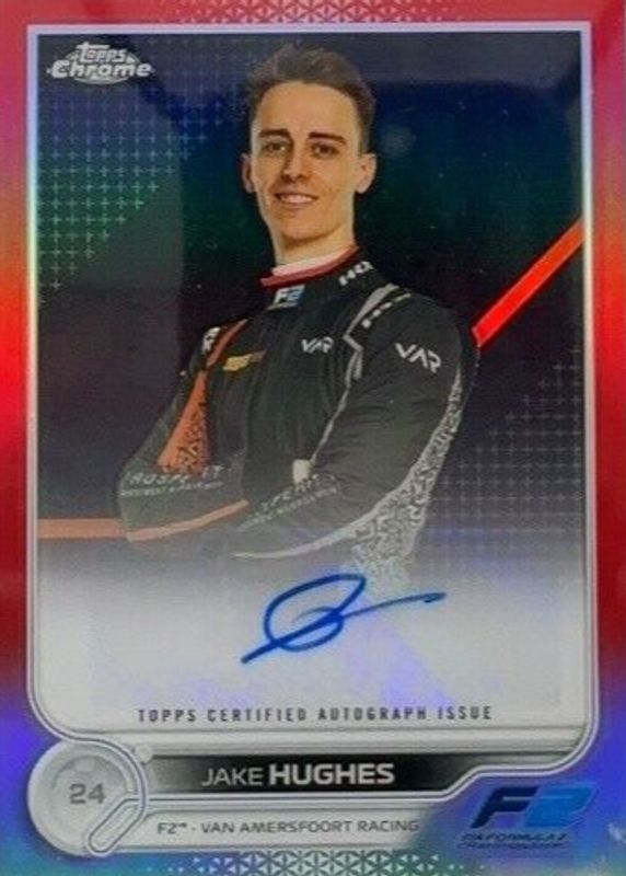 2022 Topps Chrome Formula 1 #CAC-JH Autographs - Red Refractor /5