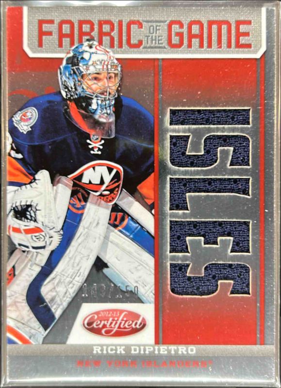 2012 Certified #FOG-RDP Fabric of the Game Mirror Red Jersey Team die-cut /150