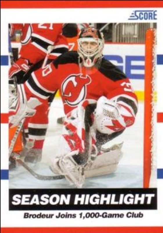 Martin Brodeur 2010 Score #8 Base RAW