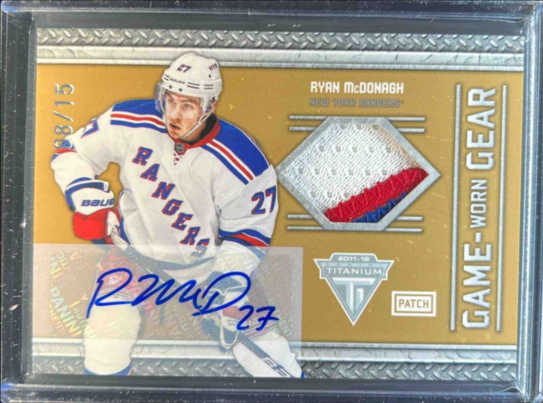 2011 Titanium #100 Game Worn Gear Autographs Patch /15