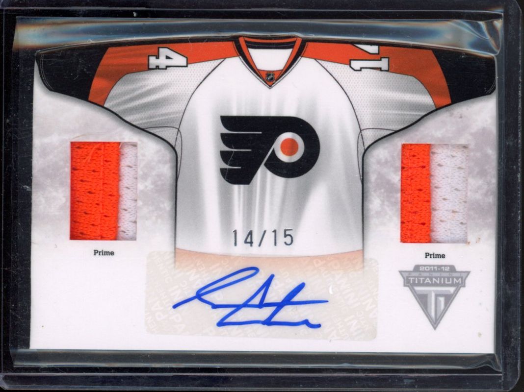 2011 Titanium #27 Road Sweaters Memorabilia Autographs Prime /15