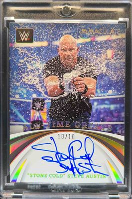 2022 Immaculate WWE #AG-SCA All Time Greats Signatures - Gold /10
