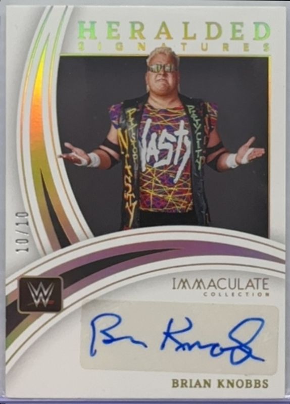 2022 Immaculate WWE #HS-BKN Heralded Signatures - Gold /10