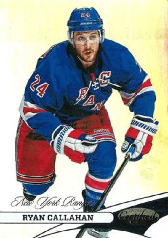 Ryan Callahan 2012 Certified #24 Mirror Hot Box /75 RAW