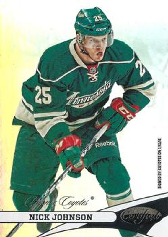 Nick Johnson 2012 Certified #25 Mirror Hot Box /75 RAW