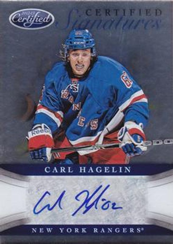 Carl Hagelin 2012 Certified #CS-HAG Signatures RAW