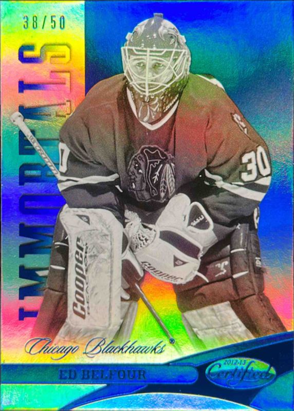 Ed Belfour 2012 Certified #140 Mirror Blue /50 RAW